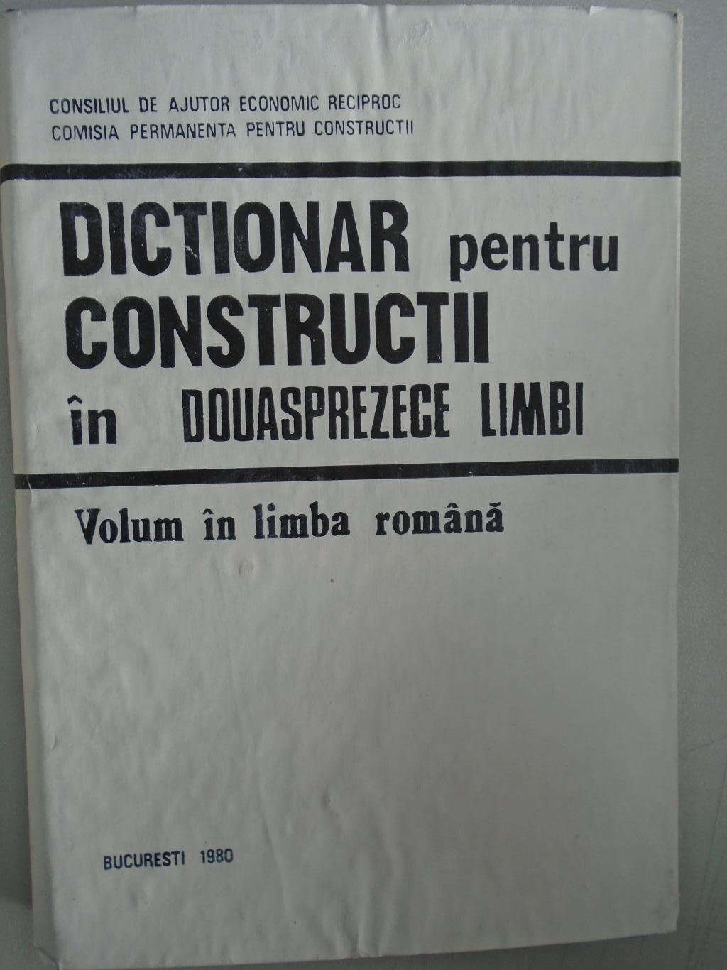 Dictionar pentru constructii in douasprezece, 