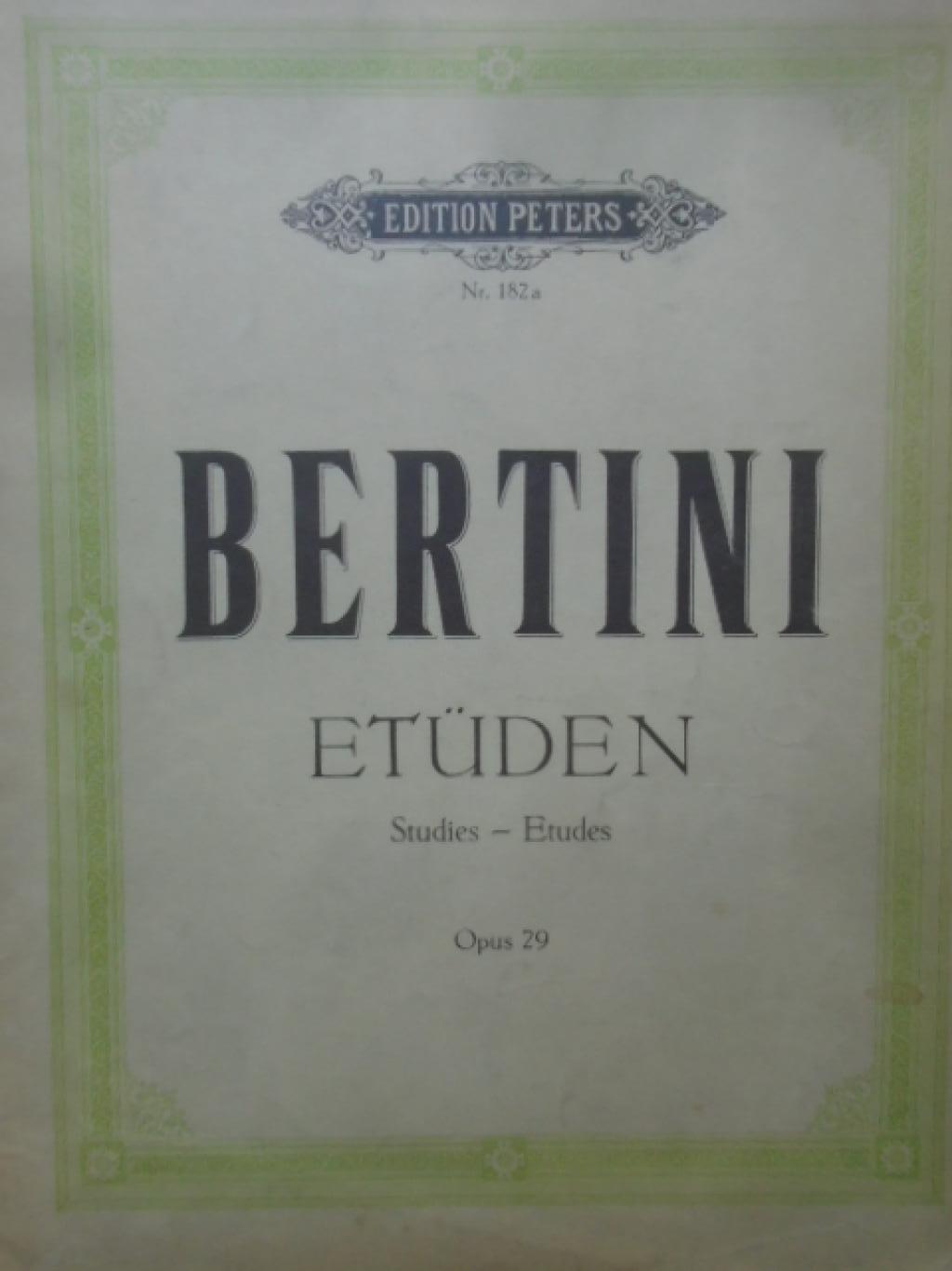 Etüden, Bertini
