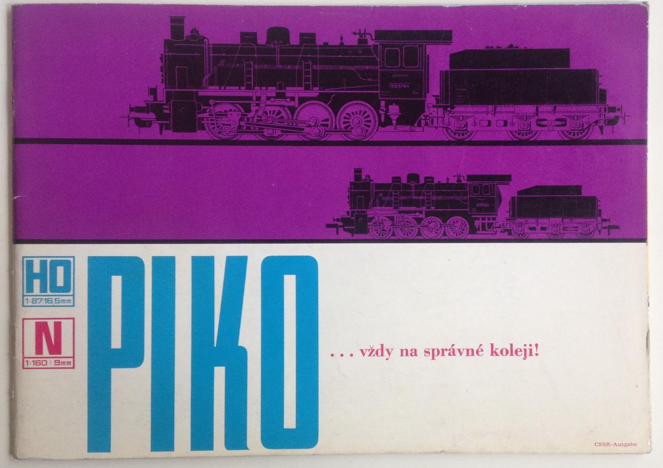 PIKO ... vždy na správné koleji / Каталог на фирмата PIKO, колектив